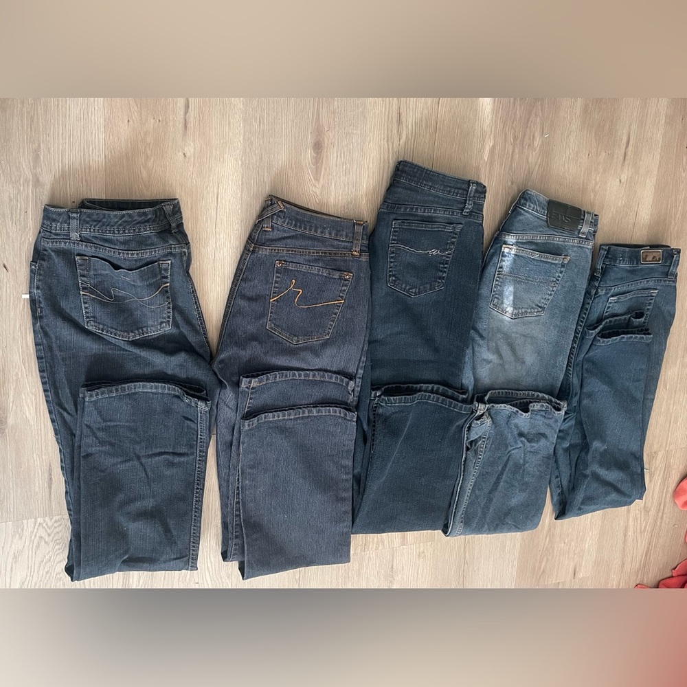 Lot of  5 GUC Womens Size 12 Jeans
